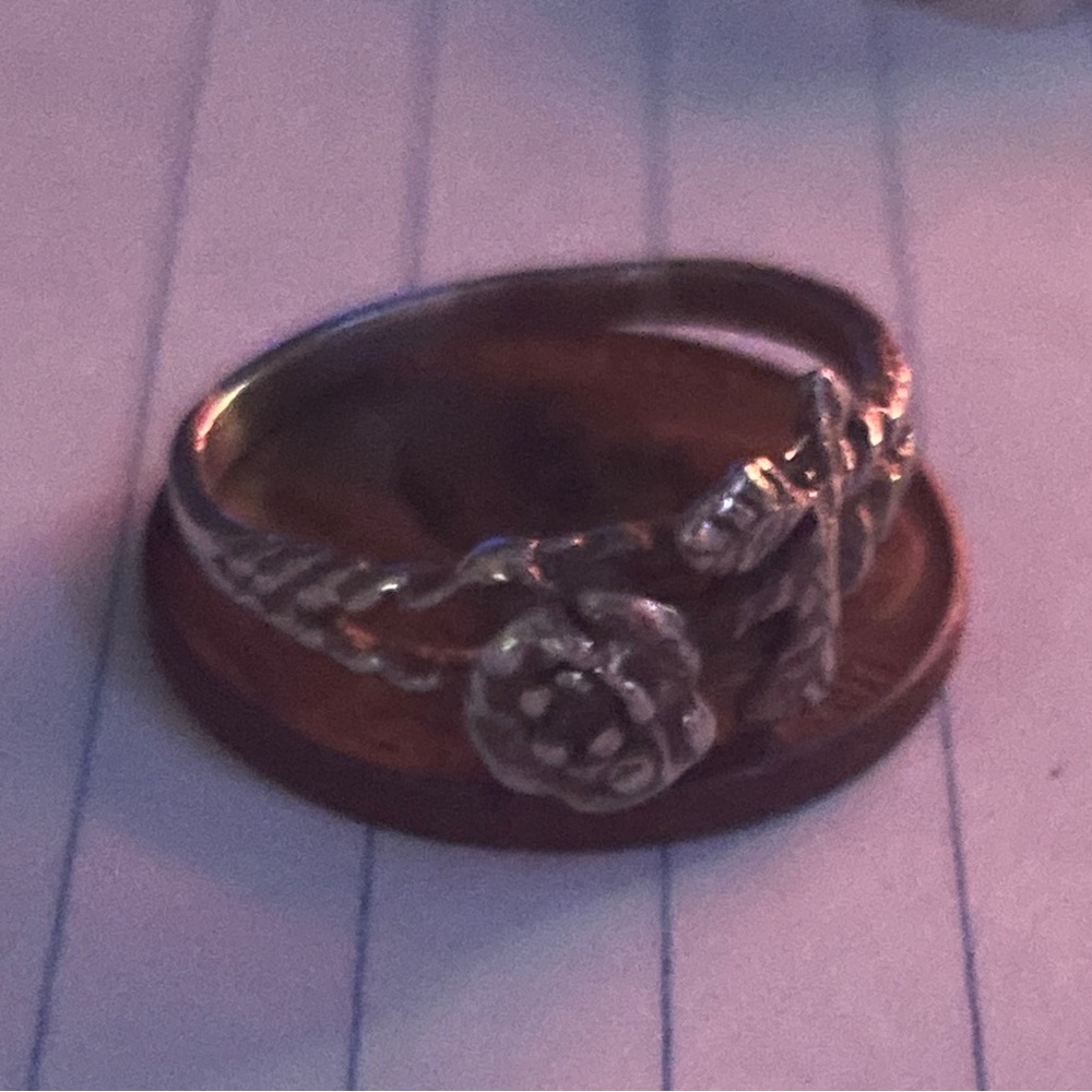 Silver Floral Ring